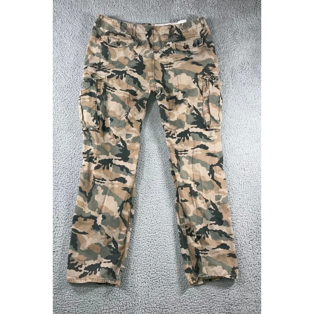 Levis Cargo Pants Men 36x31 Green Camo Outdoor Army Utility Grunge‎ Gorpcore y2k